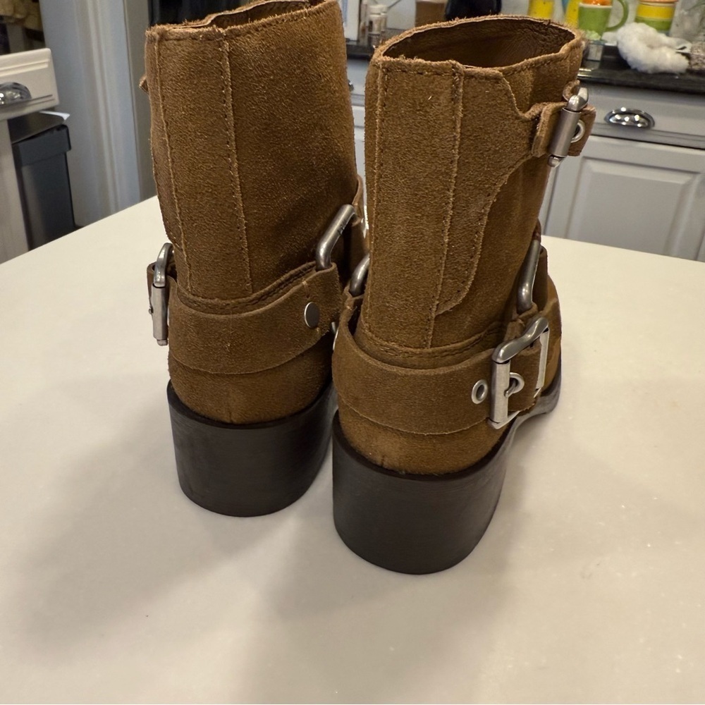 Ash Women’s Texas Boots Brown Suede, Buckles & Straps NEW Sz US 6.5 -7 EU 37 - Picture 6 of 11
